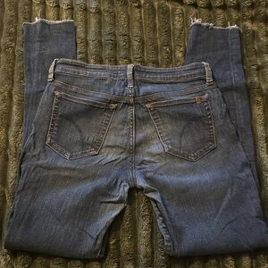 Joe’s the skinny Dark denim cut off jeans